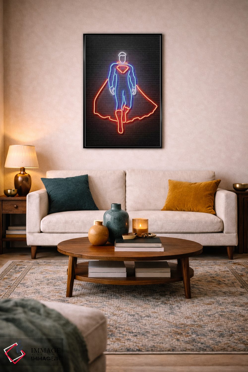 تابلو دکوراتیو سوپرمن اثر اکتاویان میلو - D6B