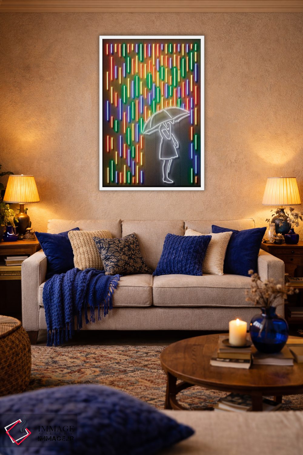 تابلو دکوراتیو باران اثر اکتاویان میلو - D4W