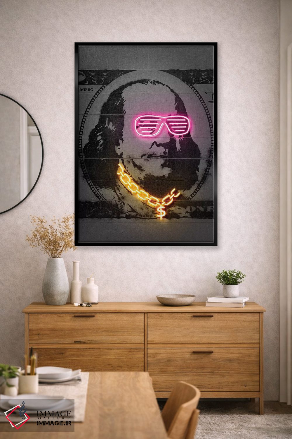 تابلو دکوراتیو فرانکلین اثر اکتاویان میلو - D1B