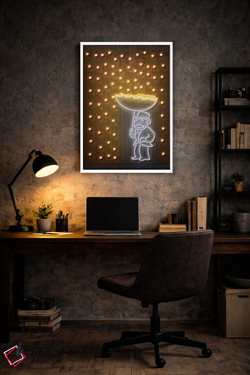 تابلو دکوراتیو باران پول اثر اکتاویان میلو - D6W