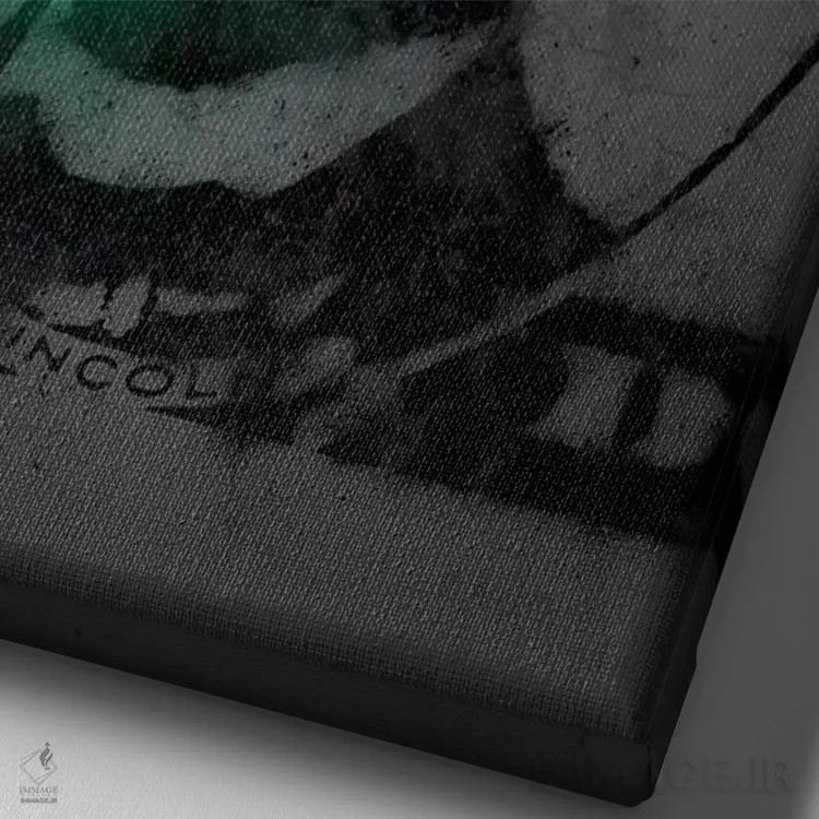 تابلو دکوراتیو لینکلن اثر اکتاویان میلو - نمای نزدیک بافت بوم