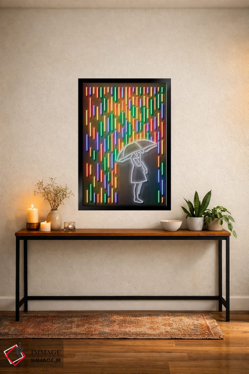 تابلو دکوراتیو باران اثر اکتاویان میلو - D6B