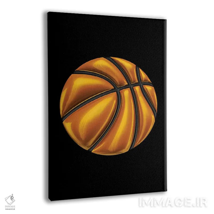 تابلو دکوراتیو بسکتبال اثر اکتاویان میلو - نمای پرسپکتیو محصول