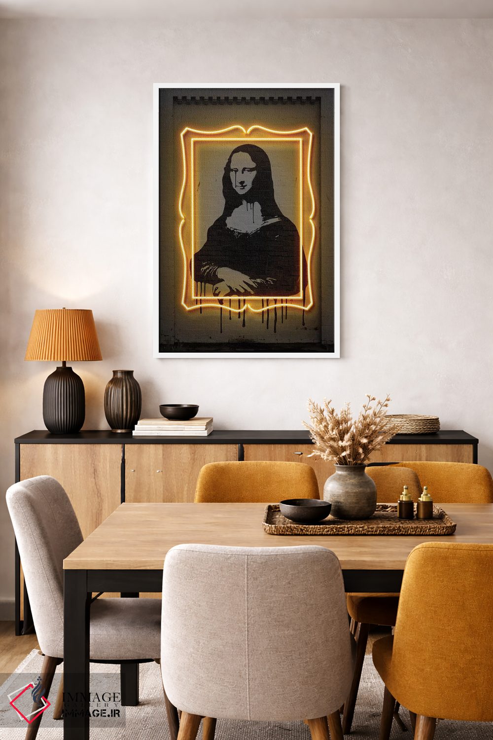 تابلو دکوراتیو مونالیزا اثر اکتاویان میلو - D5W
