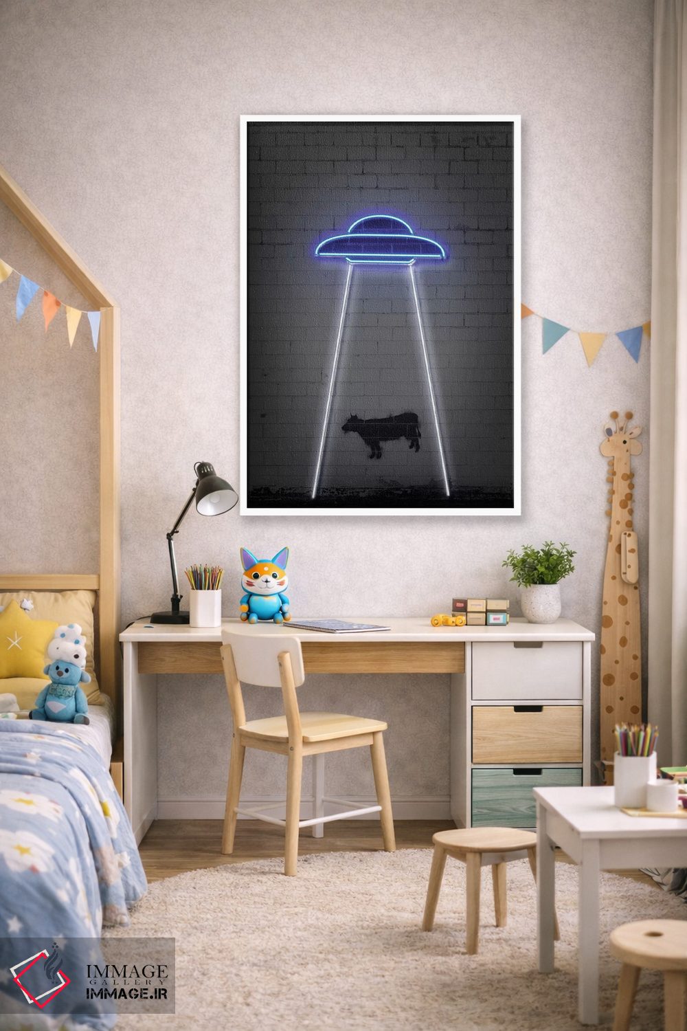 تابلو دکوراتیو یوفو اثر اکتاویان میلو - D1W