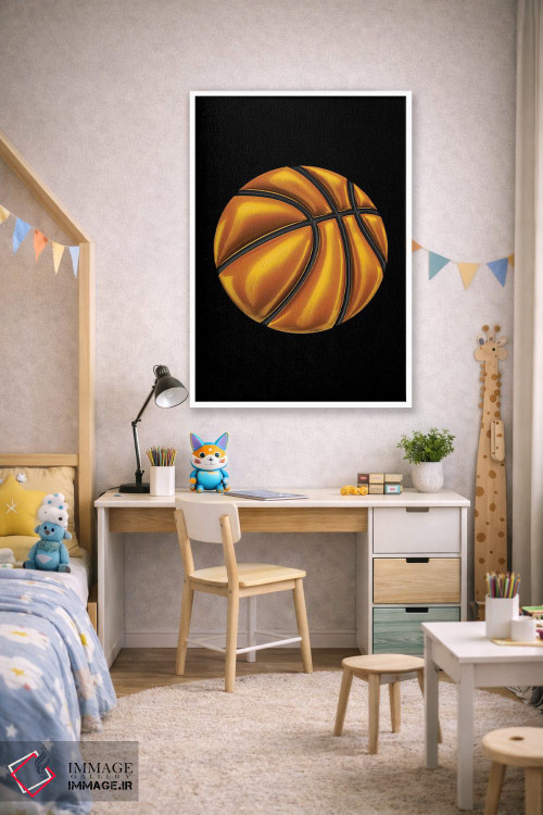 تابلو دکوراتیو بسکتبال اثر اکتاویان میلو - D1W