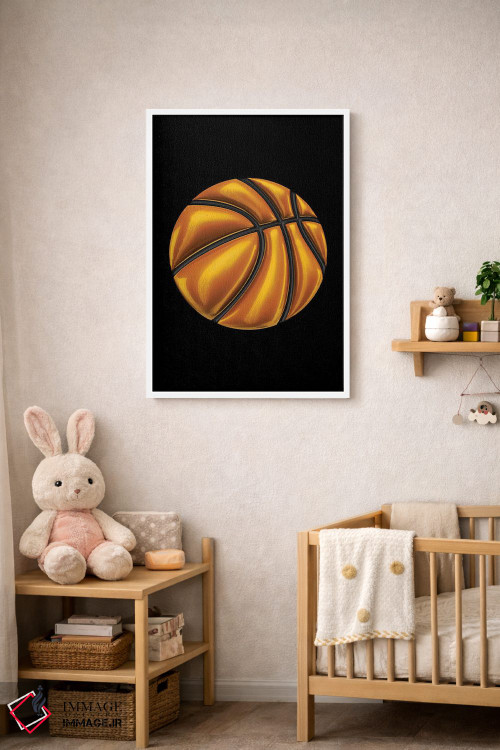 تابلو دکوراتیو بسکتبال اثر اکتاویان میلو - D2W