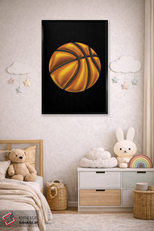 تابلو دکوراتیو بسکتبال اثر اکتاویان میلو - D5B