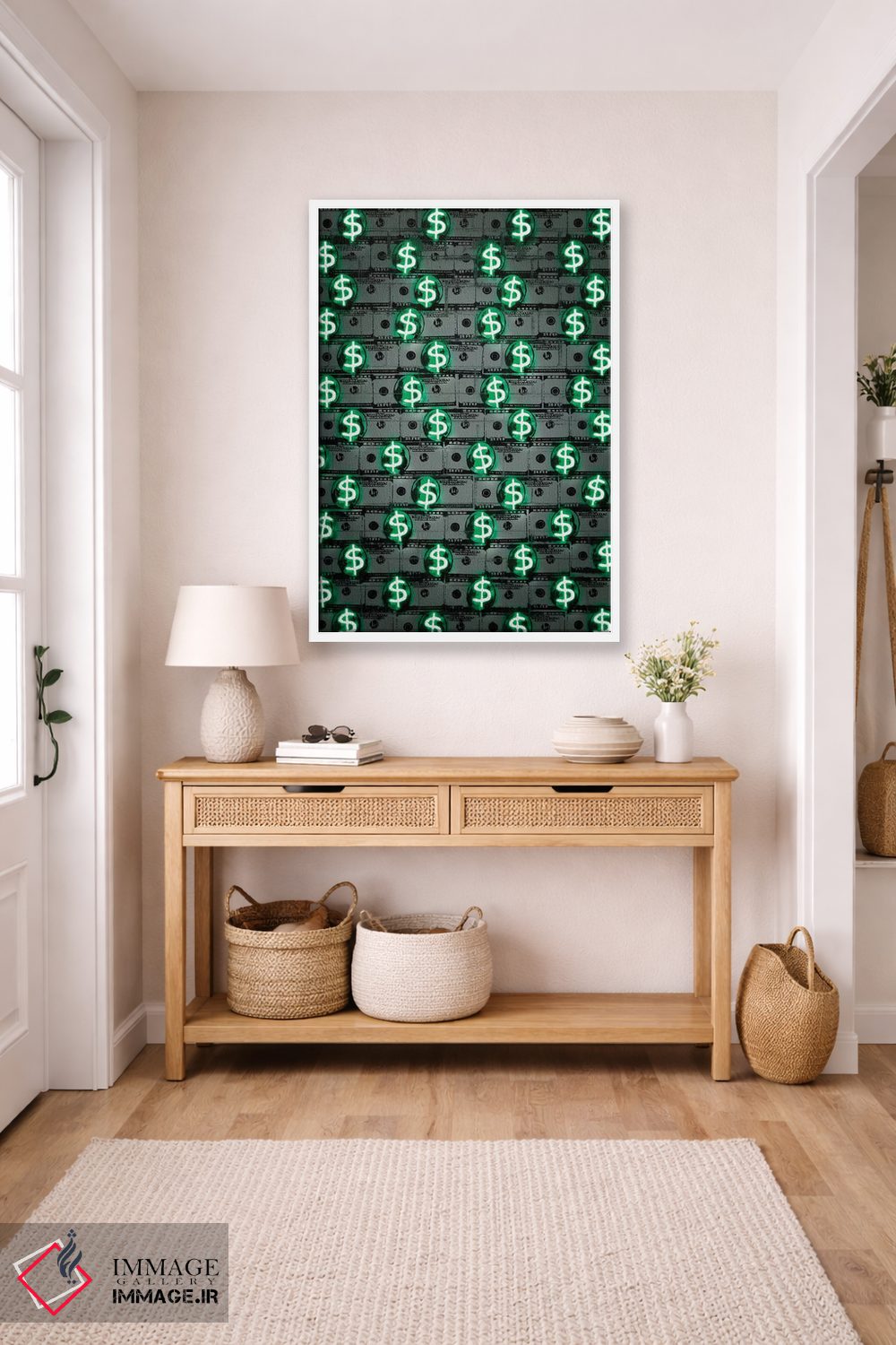 تابلو دکوراتیو پول پول پول اثر اکتاویان میلو - D6W