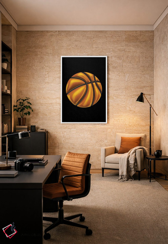 تابلو دکوراتیو بسکتبال اثر اکتاویان میلو - D6W