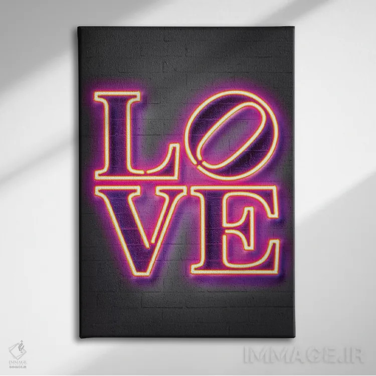 تابلو دکوراتیو عشق اثر اکتاویان میلو - نمای روبهرو روی دیوار