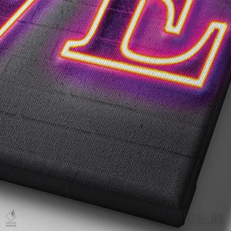 تابلو دکوراتیو عشق اثر اکتاویان میلو - نمای نزدیک بافت بوم