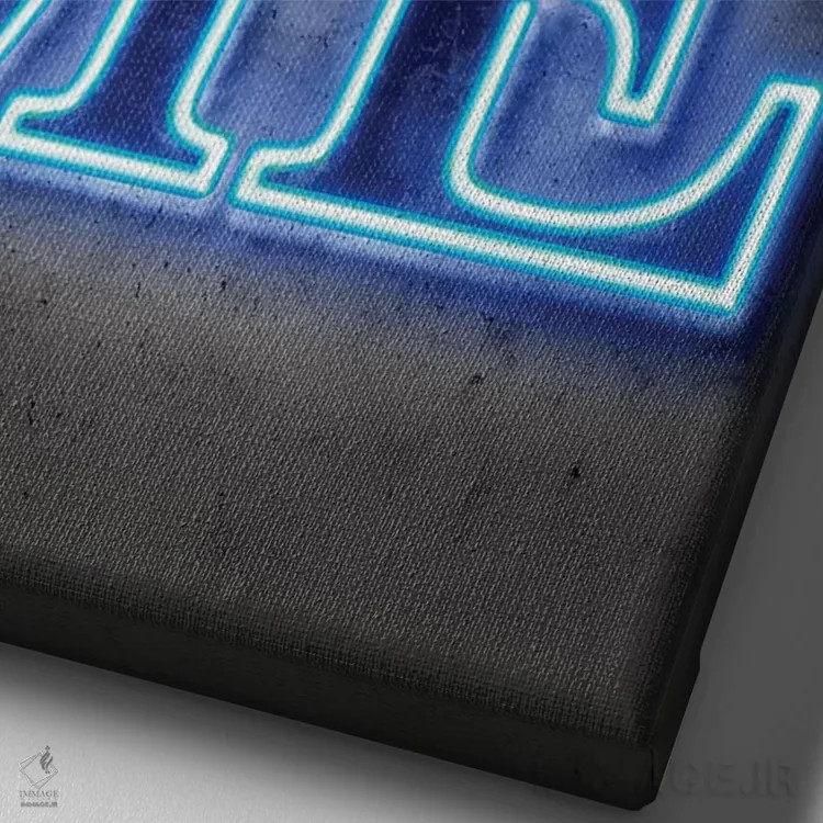 تابلو دکوراتیو خانه اثر اکتاویان میلو - نمای نزدیک بافت بوم