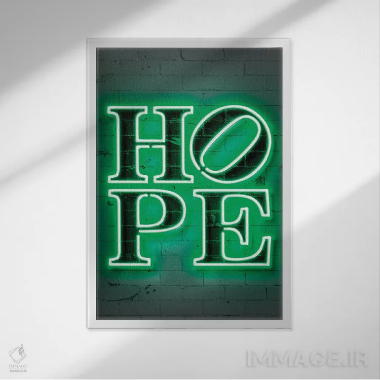 تابلو دکوراتیو امید اثر اکتاویان میلو - نمای قابدار سفید