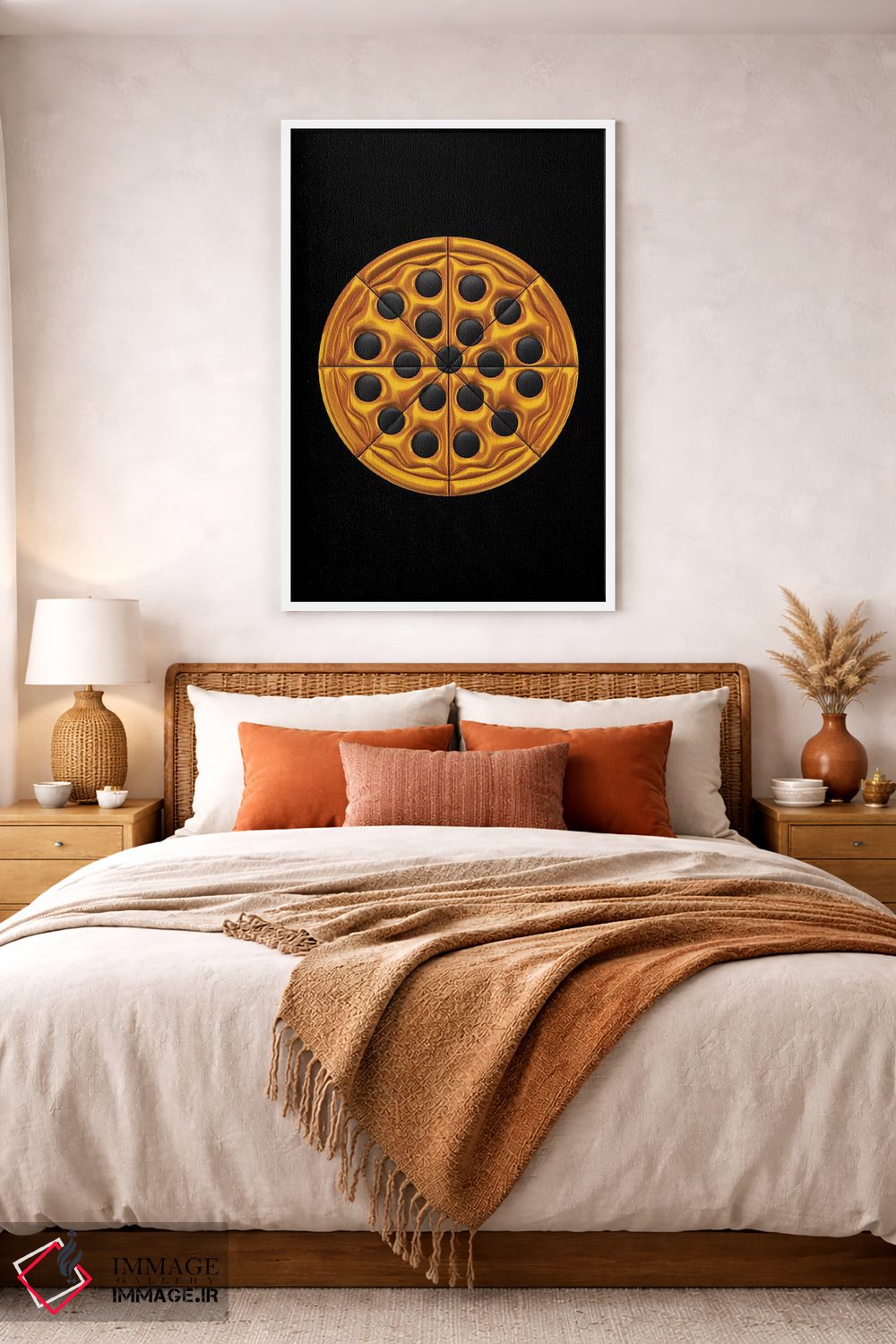 تابلو مینیمال پیتزا اثر اکتاویان میلو - D3W