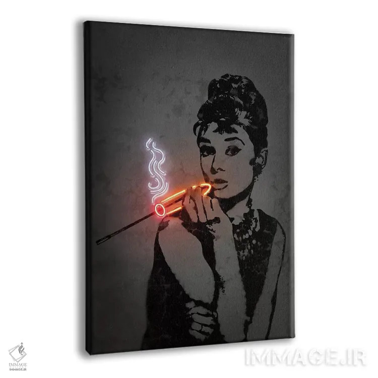 تابلو دکوراتیو آدری اثر اکتاویان میلو - نمای پرسپکتیو محصول