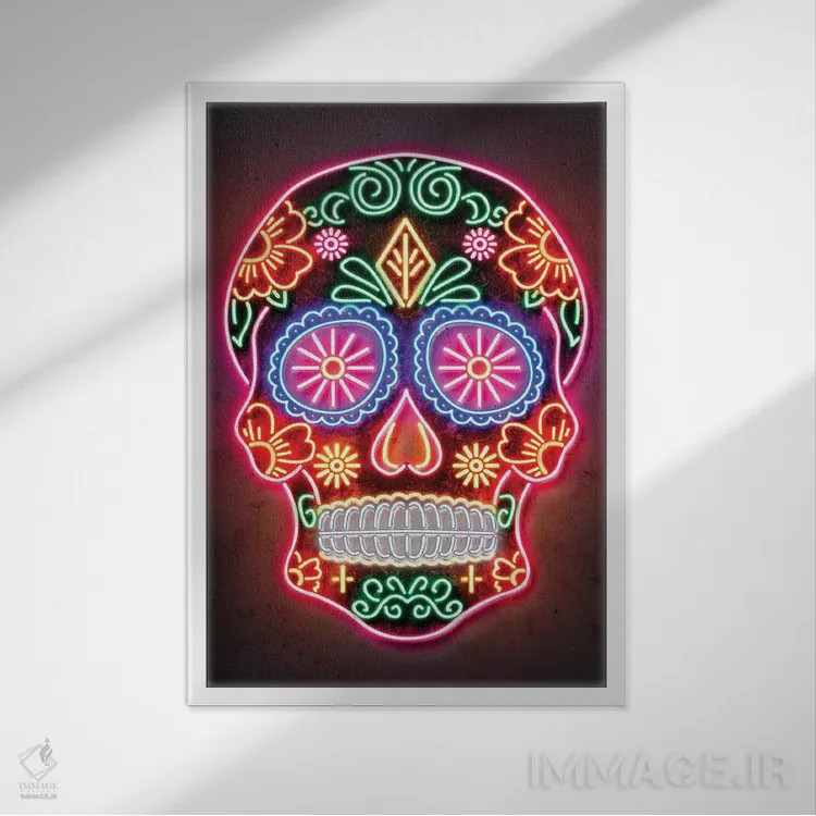 تابلو دکوراتیو روز مردگان اثر اکتاویان میلو - نمای قابدار سفید