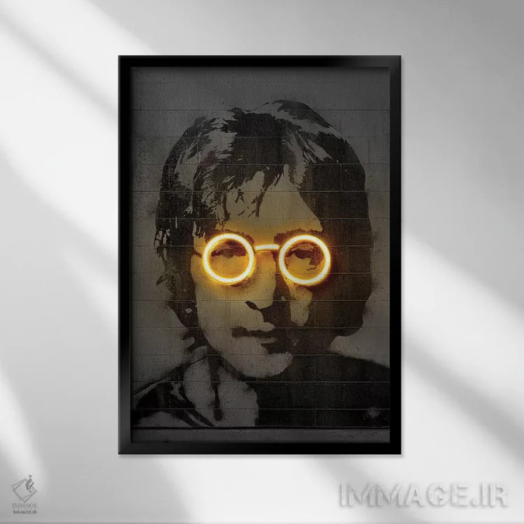 تابلو دکوراتیو جان اثر اکتاویان میلو - نمای قابدار مشکی