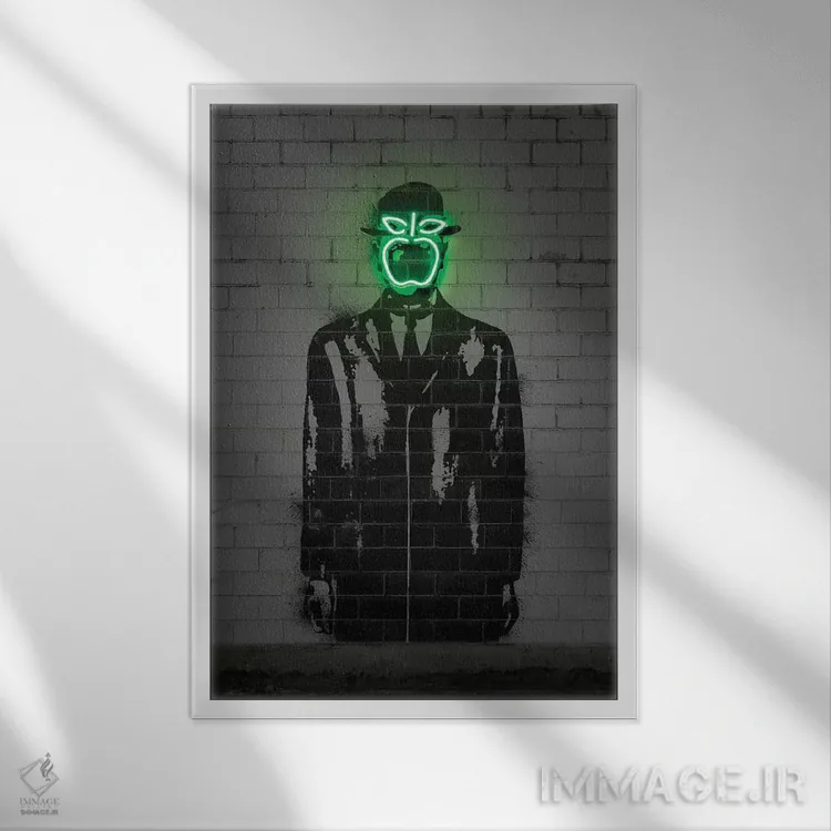 تابلو دکوراتیو پسر انسان اثر اکتاویان میلو - نمای قابدار سفید