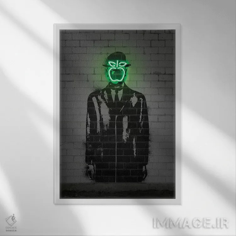 تابلو دکوراتیو پسر انسان اثر اکتاویان میلو - نمای قابدار سفید