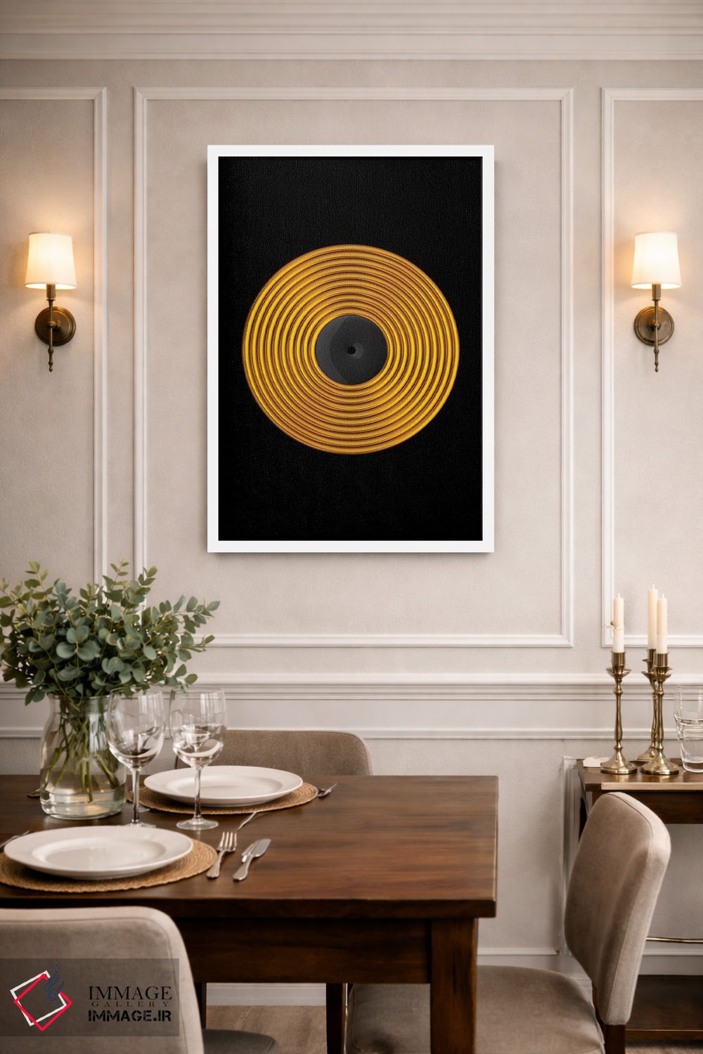 تابلو دکوراتیو صفحه وینیل اثر اکتاویان میلو - D1W