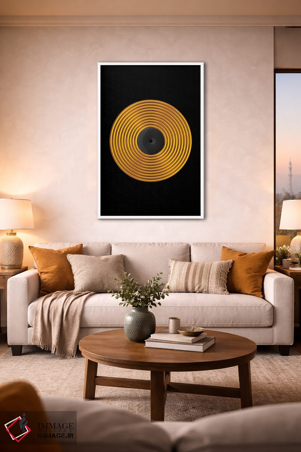 تابلو دکوراتیو صفحه وینیل اثر اکتاویان میلو - D2W