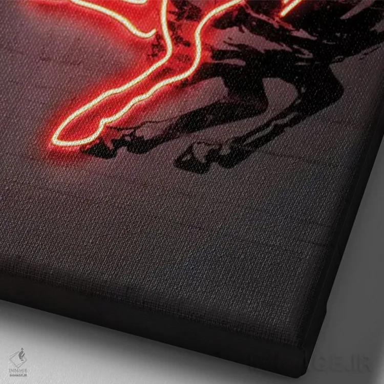 تابلو دکوراتیو ناپلئون اثر اکتاویان میلو - نمای نزدیک بافت بوم