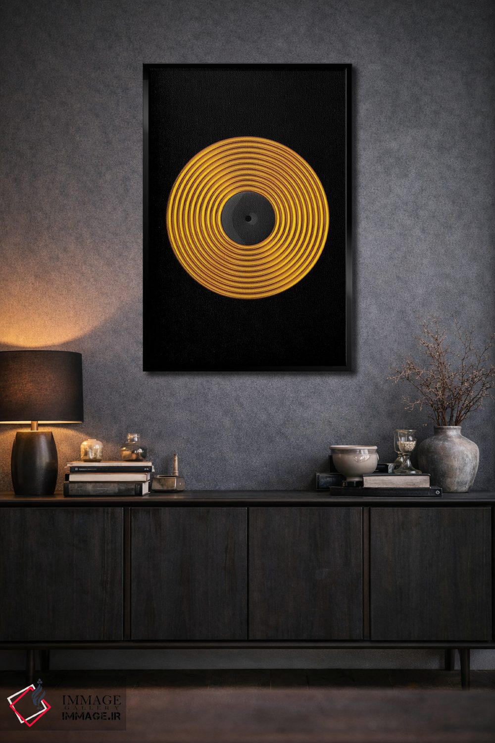 تابلو دکوراتیو صفحه وینیل اثر اکتاویان میلو - D4B