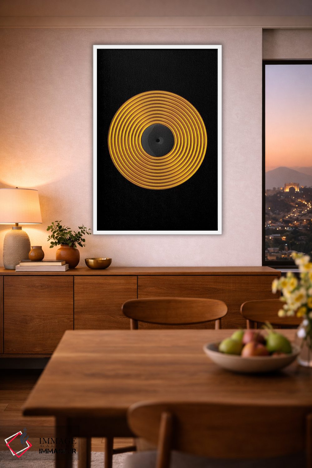 تابلو دکوراتیو صفحه وینیل اثر اکتاویان میلو - D3W