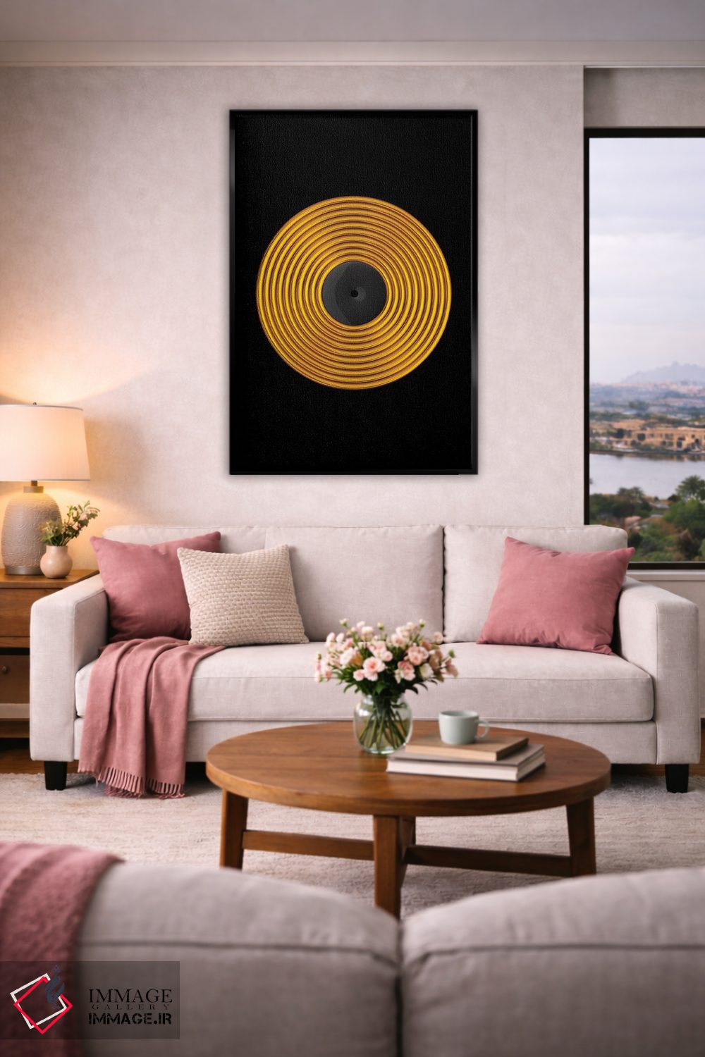 تابلو دکوراتیو صفحه وینیل اثر اکتاویان میلو - D5B