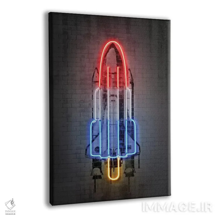 تابلو دکوراتیو موشک اثر اکتاویان میلو - نمای پرسپکتیو محصول