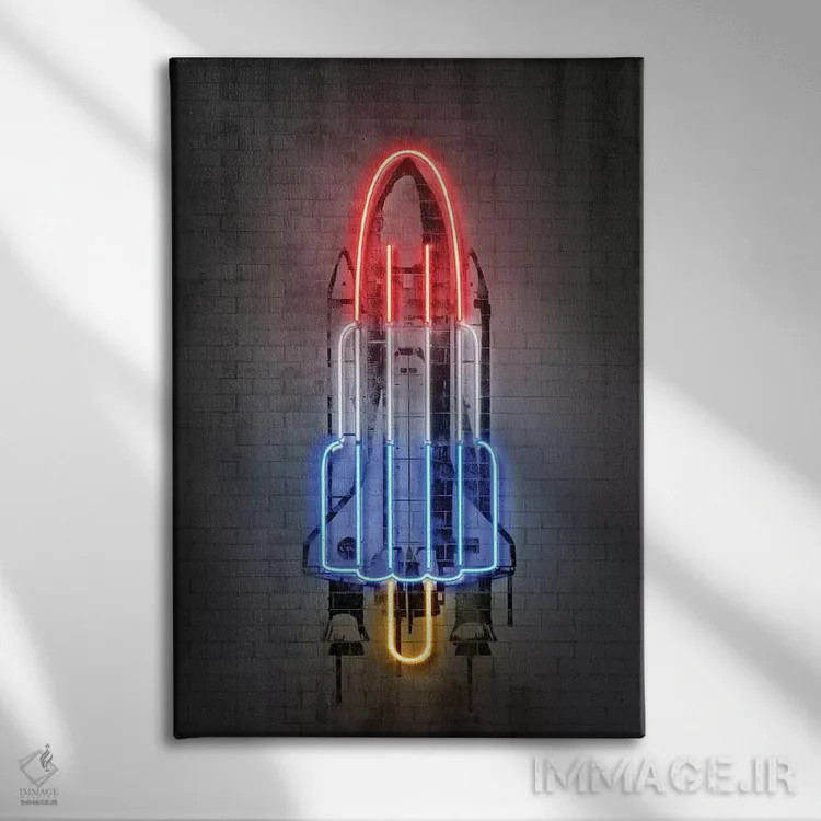 تابلو دکوراتیو موشک اثر اکتاویان میلو - نمای روبهرو روی دیوار