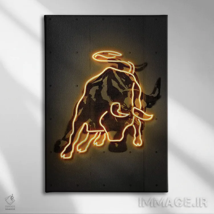 تابلو دکوراتیو وال استریت اثر اکتاویان میلو - نمای روبهرو روی دیوار