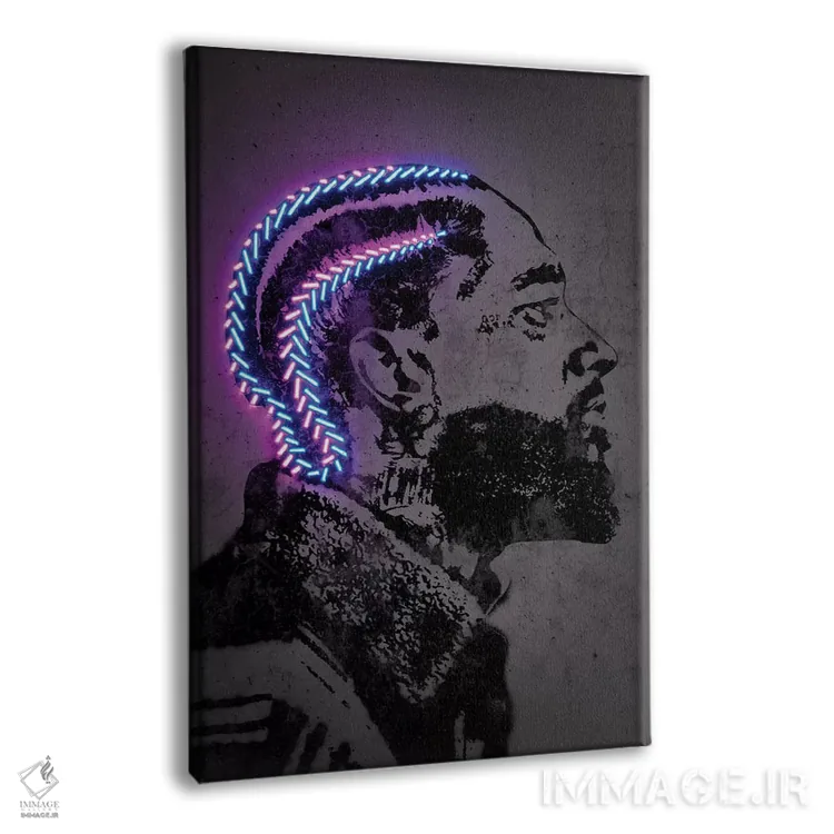 تابلو دکوراتیو نیپسی هاسل اثر اکتاویان میلو - نمای پرسپکتیو محصول