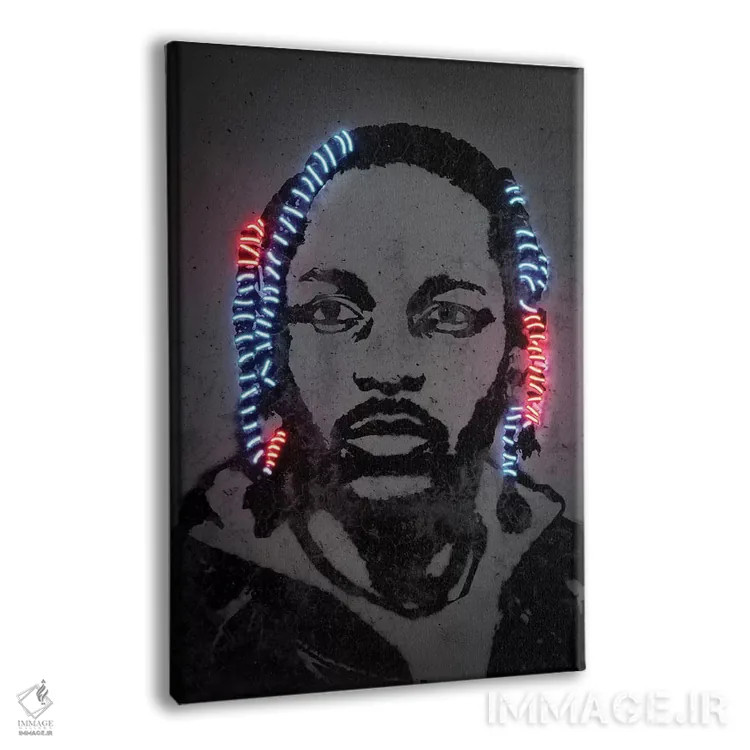 تابلو دکوراتیو کندریک لامار اثر اکتاویان میلو - نمای پرسپکتیو محصول