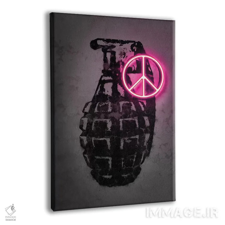 تابلو دکوراتیو لیل وین اثر اکتاویان میلو - نمای پرسپکتیو محصول