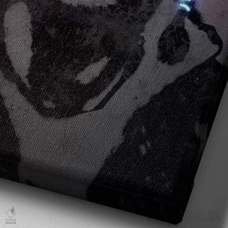 تابلو دکوراتیو کندریک لامار اثر اکتاویان میلو - نمای نزدیک بافت بوم