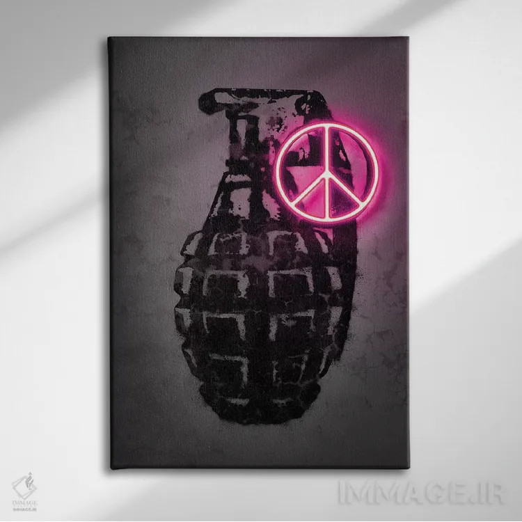 تابلو دکوراتیو لیل وین اثر اکتاویان میلو - نمای روبهرو روی دیوار