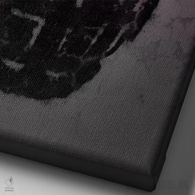 تابلو دکوراتیو لیل وین اثر اکتاویان میلو - نمای نزدیک بافت بوم