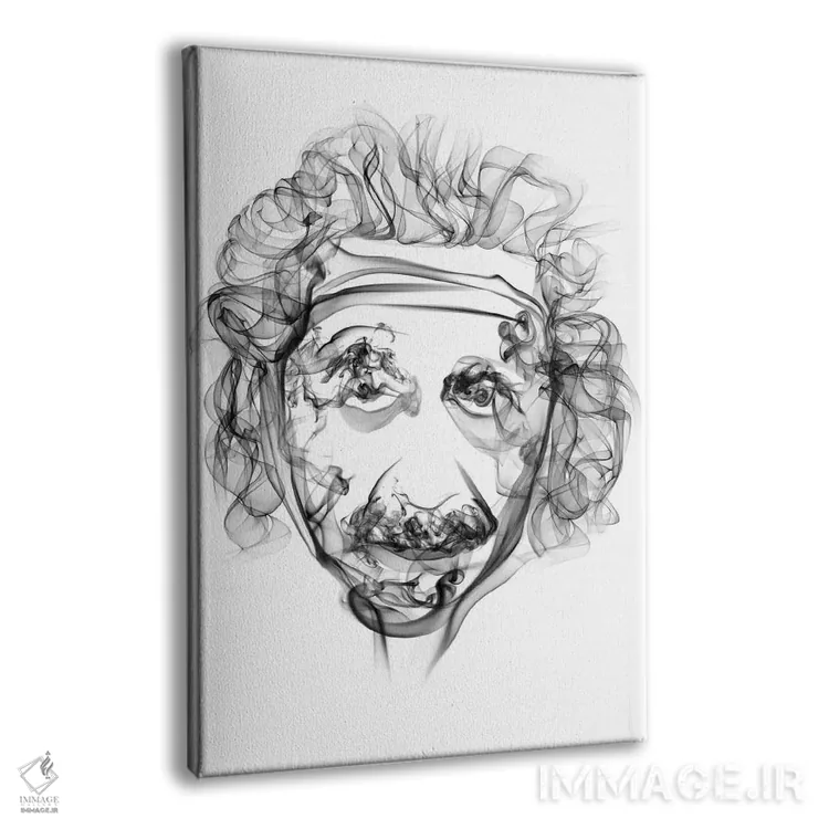 تابلو دکوراتیو آلبرت اینشتین اثر اکتاویان میلو - نمای پرسپکتیو محصول