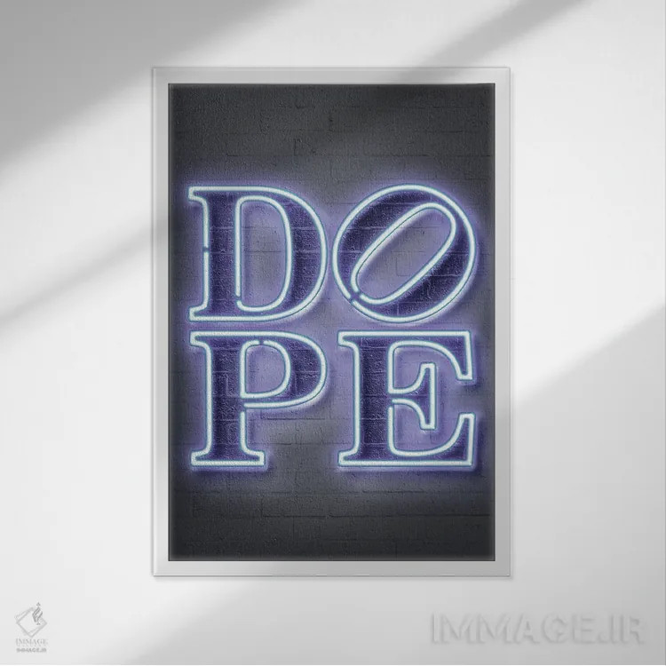 تابلو دکوراتیو باحال اثر اکتاویان میلو - نمای قابدار سفید