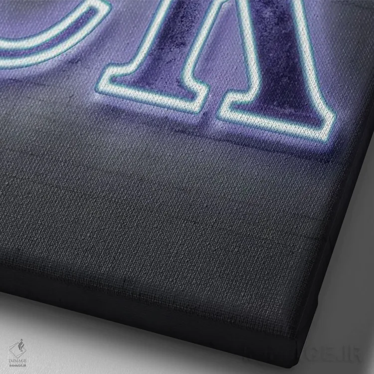 تابلو دکوراتیو دریک اثر اکتاویان میلو - نمای نزدیک بافت بوم