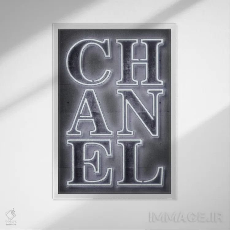 تابلو دکوراتیو شانل اثر اکتاویان میلو - نمای قابدار سفید