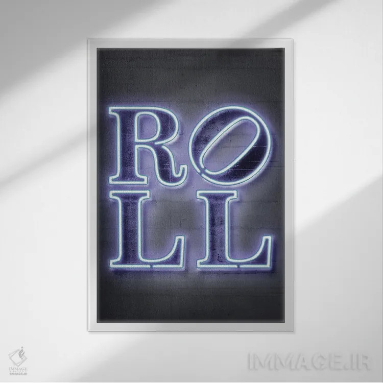 تابلو دکوراتیو راک اند رول بخش دوم اثر اکتاویان میلو - نمای قابدار سفید