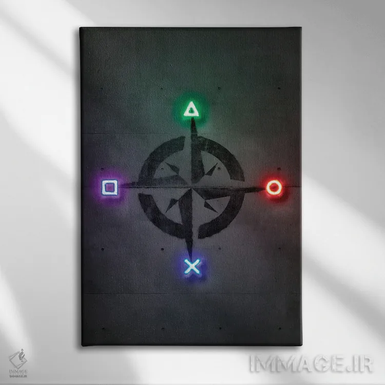 تابلو دکوراتیو دستورالعمل بازی اثر اکتاویان میلو - نمای روبهرو روی دیوار