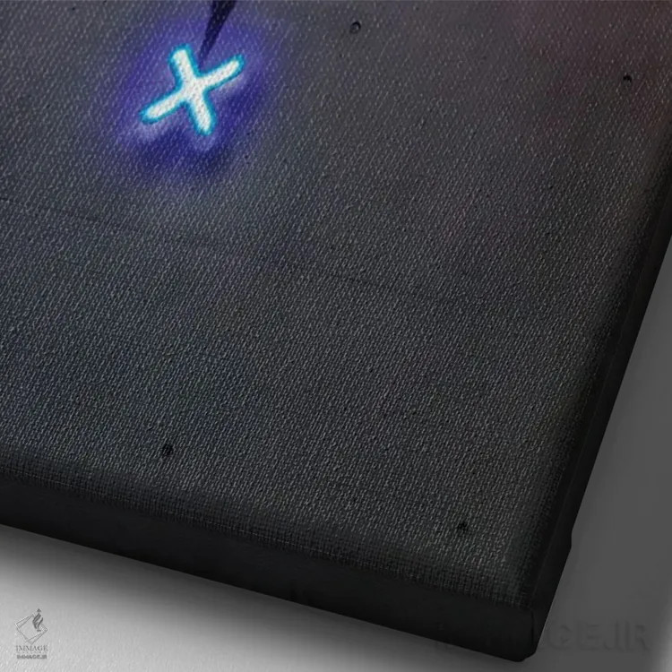 تابلو دکوراتیو دستورالعمل بازی اثر اکتاویان میلو - نمای نزدیک بافت بوم