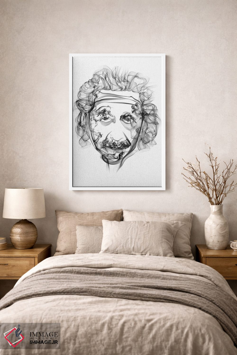 تابلو دکوراتیو آلبرت اینشتین اثر اکتاویان میلو - D1W