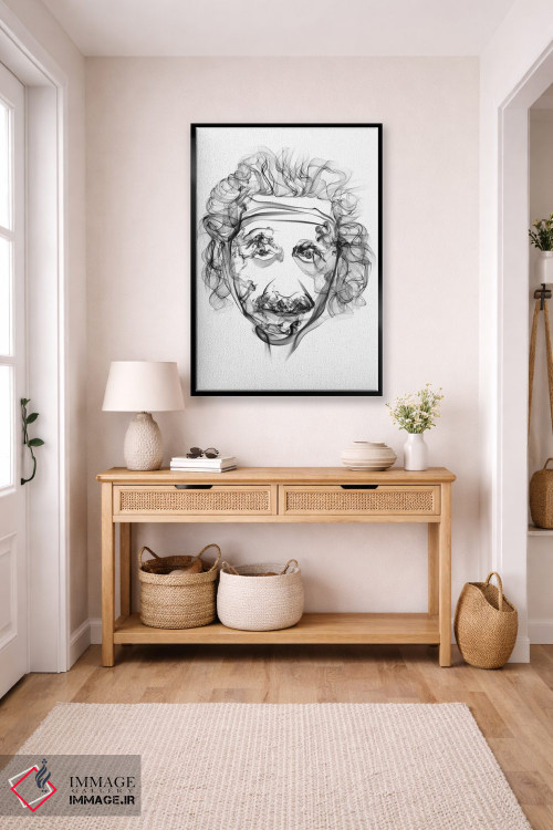 تابلو دکوراتیو آلبرت اینشتین اثر اکتاویان میلو - D5B