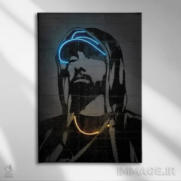 تابلو دکوراتیو امینم اثر اکتاویان میلو - نمای روبهرو روی دیوار