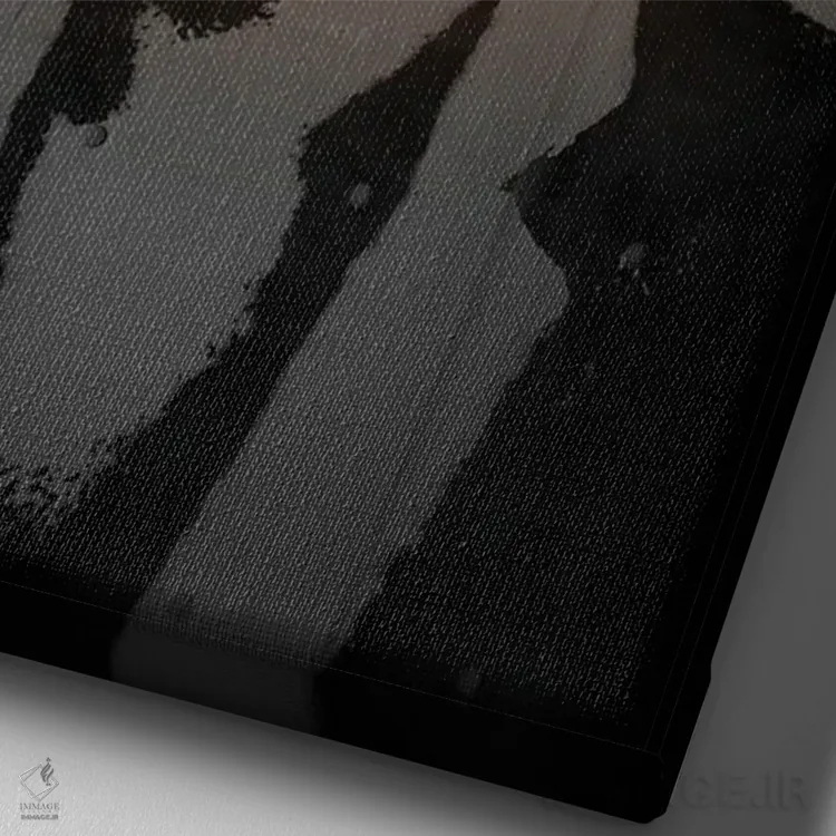 تابلو دکوراتیو کانیه اثر اکتاویان میلو - نمای نزدیک بافت بوم